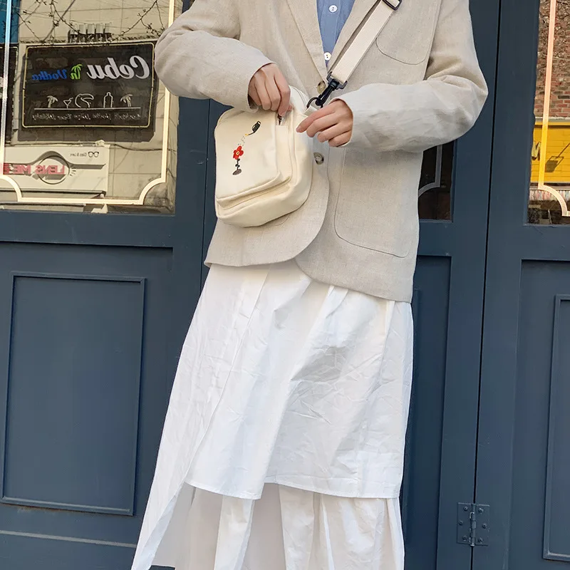 Женская Холщовая Сумка через плечо маленькая холщовая сумка мессенджер с