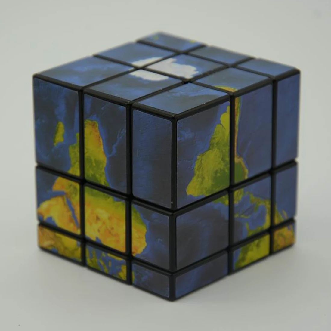 3x3x3 зеркальные блоки карта мира-наклейка волшебный куб головоломка скоростной куб 57 мм