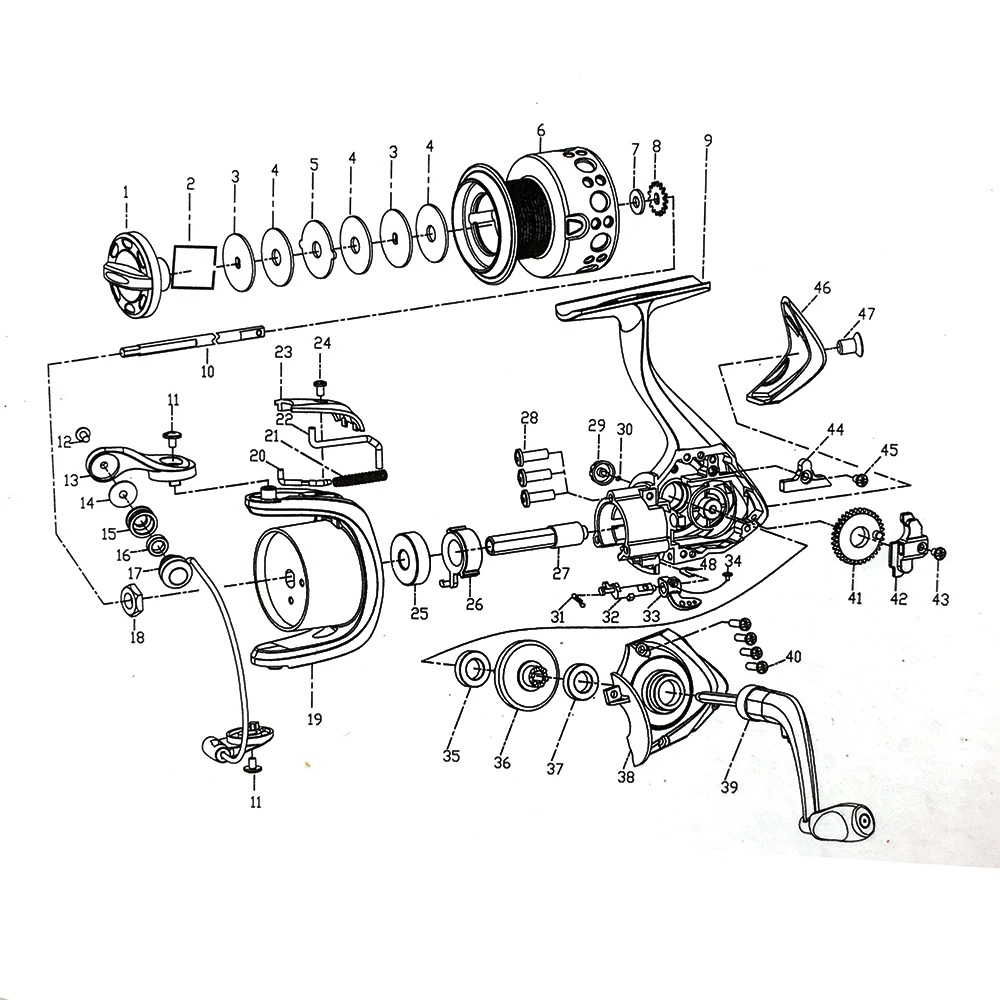 Спиннинг катушка рыбалка 11 подшипников шарики 1000-6000 серии 5 2: 1 спиннингом лодка