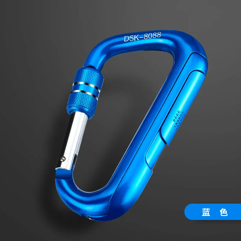 Blue Новинка, карабин, USB Зажигалка, перезаряжаемая электрическая зажигалка, сменная нагревательная спираль, турбо, многофункциональные Плазменные аксессуары - Цвет: Blue