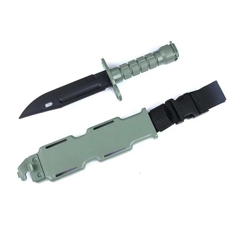 CS GO counter strike survival tactical claw neck real combat fight Tactical Training M9 резиновый пластиковый мягкий нож
