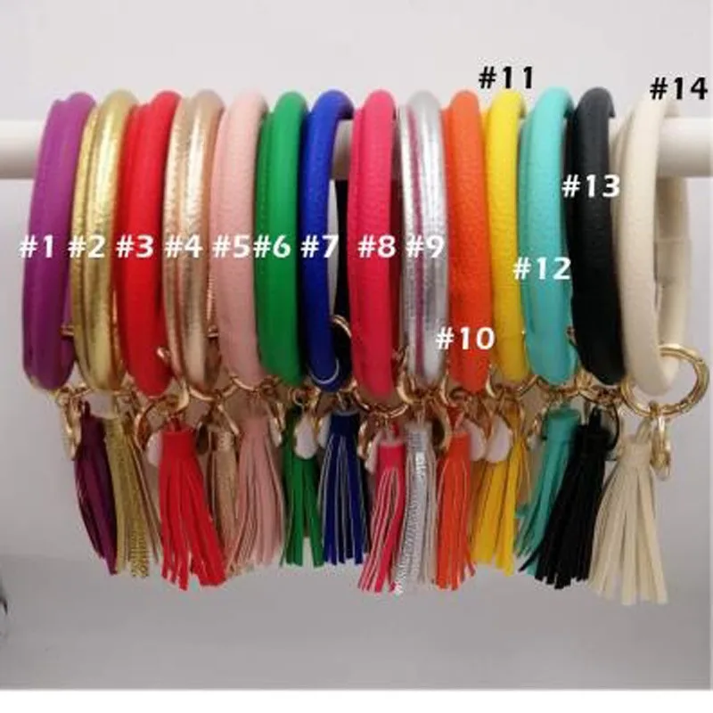 60 шт./лот браслет из искусственной кожи брелок с кисточками Круглый Подсолнух