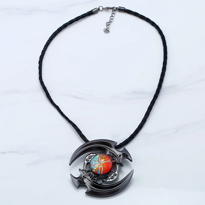 LZLQ новый гироскоп длинное массивное ожерелье для женщин 2017 передовая Кожа