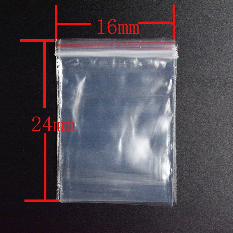 FLTMRH 4X6/5X7/6X8/7X10CM Transparent Self Sealing Zip Zipper Lock Plastic Bags Clear Ziplock Bags For Jewelry Packaging