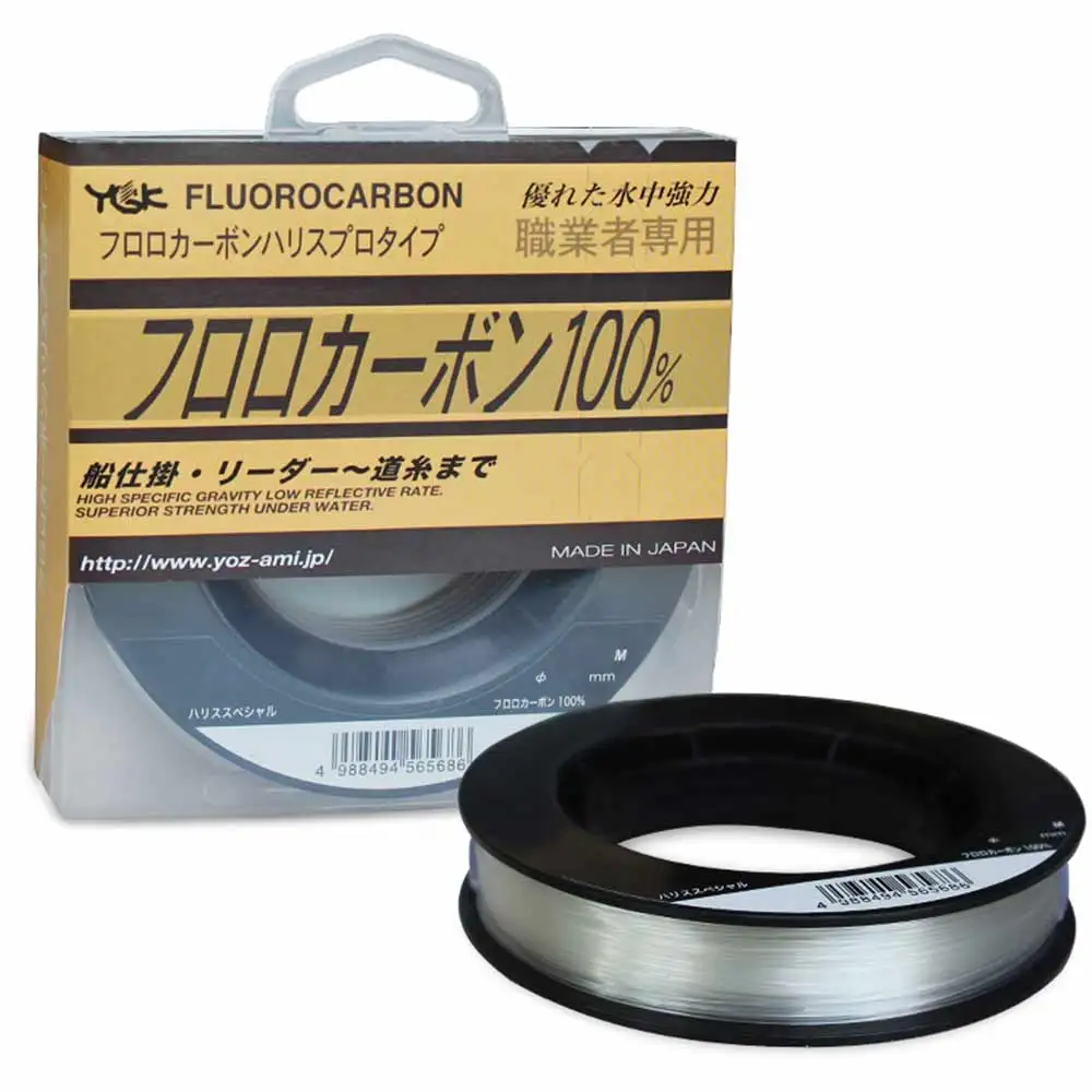 Original YGK 100% FLUROCARBON Fishing Line 0.8#-20# Made in Japan 100M Super strength fishing lines Strong wear resistance