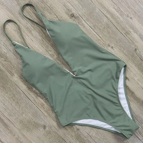 B3071AG RXRXCOCO, слитные купальники для женщин,, Одноцветный купальник, женский купальный костюм с подкладкой, бандаж, купальник, сексуальная пляжная одежда - Цвет: B3071AG