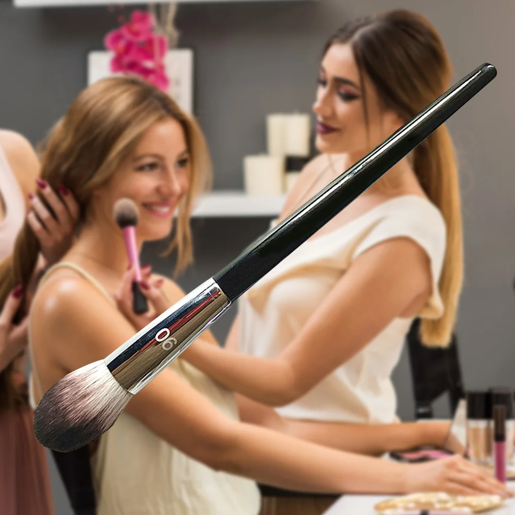 Loose Powder Cosmetics Blush High-gloss Highlighter Soft Fiber Dense Face Sculpting Tools Professional Flame Head Makeup Brush | Красота и