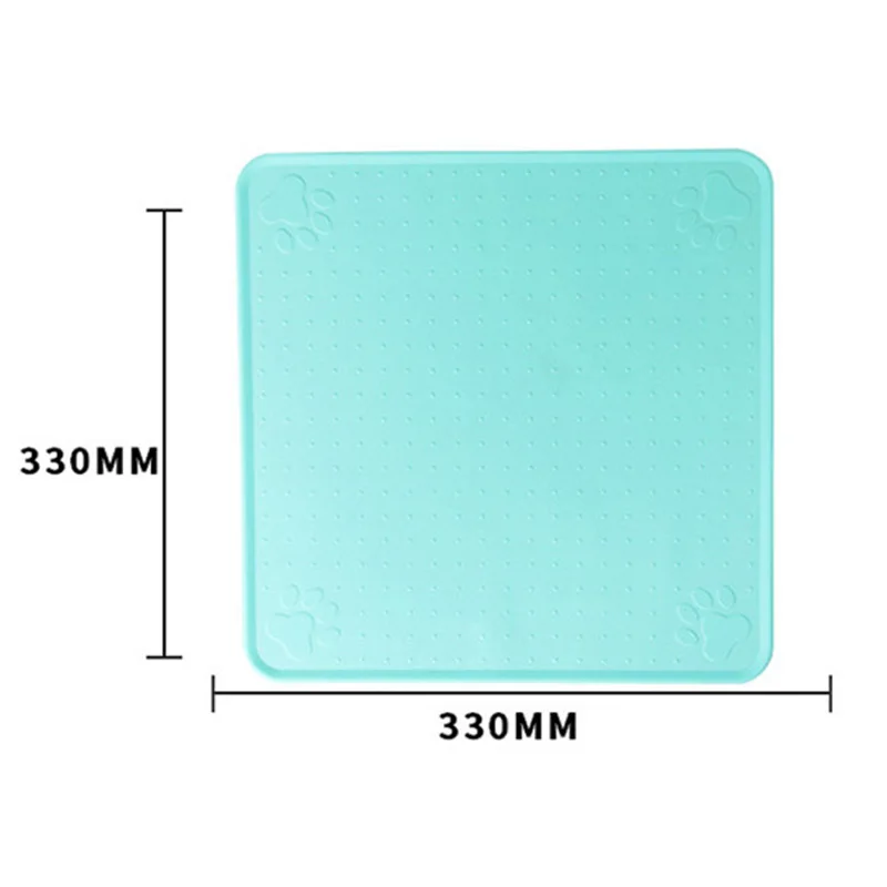 Одноцветный силиконовый коврик для еды кошек миска питья кормления собак