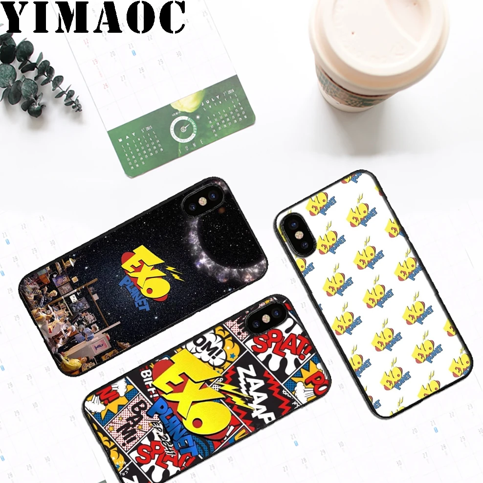YIMAOC Exo Band K Pop Мягкий силиконовый чехол для iPhone 11 Pro Xr Xs Max X или 10 8 7 6 6S Plus 5 5S SE |