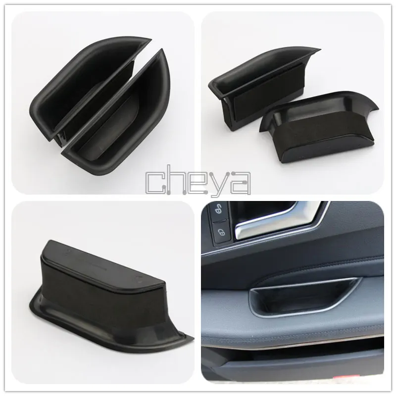 Аксессуары для Mercedes Benz E Class W212 E200 E260 E300 2011-2015 черный/бежевый бокс хранения