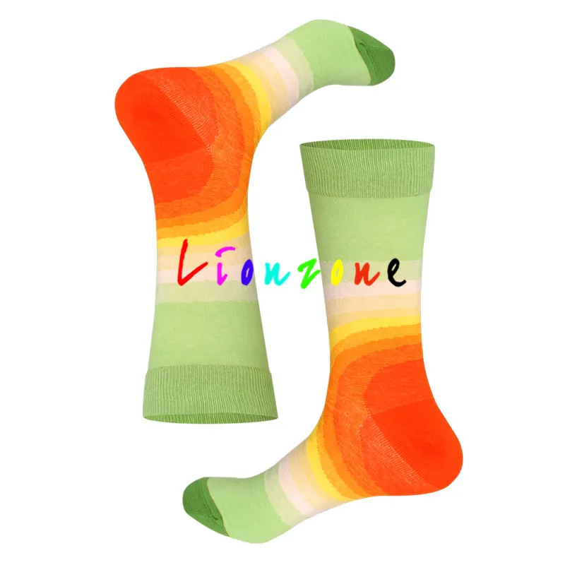 LIONZONE бренд Happy Socks для женщин/мужчин унисекс британский стиль Фламинго Зебра Миньоны Новинка художественная носки для влюбленных подарок - Цвет: Choice2
