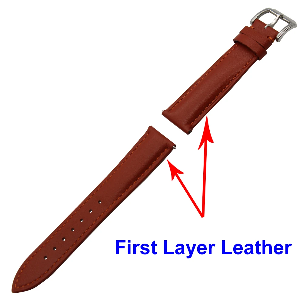 Ремешок для наручных часов из натуральной кожи 18 мм 20 22 мм|strap for|leather watch bandwatch band