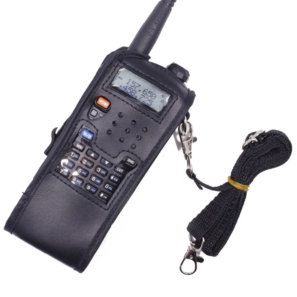 Удлиненный кожаный мягкий чехол-кобура для Baofeng UV-5R UV-5RA серии с аккумулятором 3800 мАч двухстороннее Радио рация FM TYT