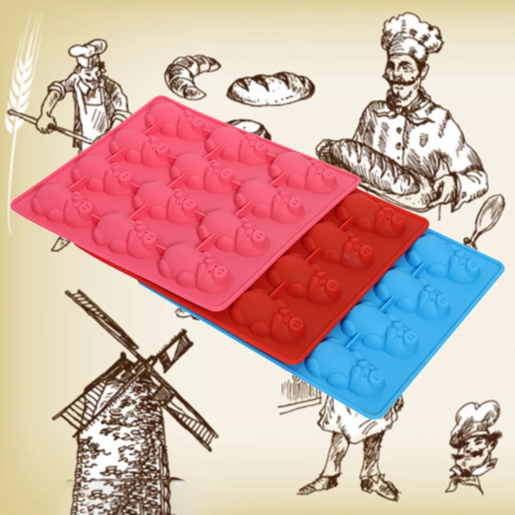 Дропшиппинг свинья силиконовая форма Шоколадные конфеты Gummy Maker ледяной Желе