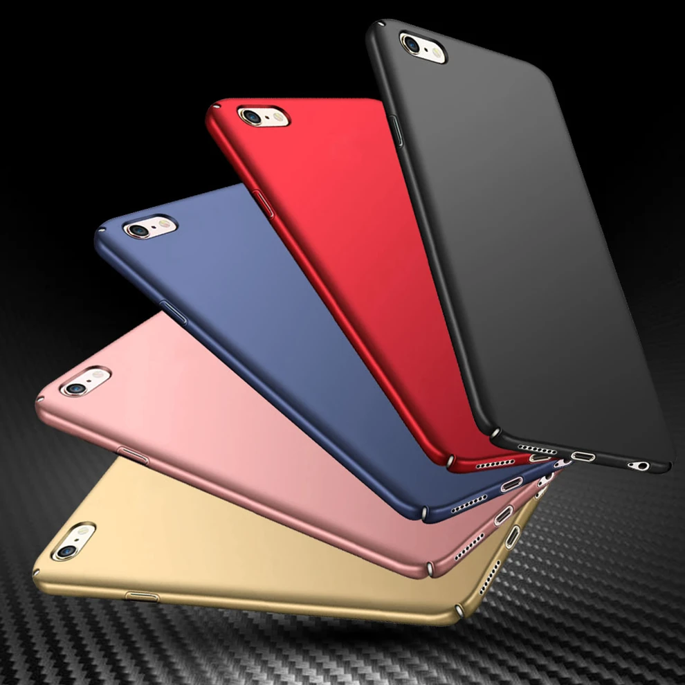 Hard PC Plastic Cover For iphone 5 5s SE 6 6S 7 Plus Luxury full protective Fronsted Plain Phone Case i5 i6 i7 s Coque Capa |