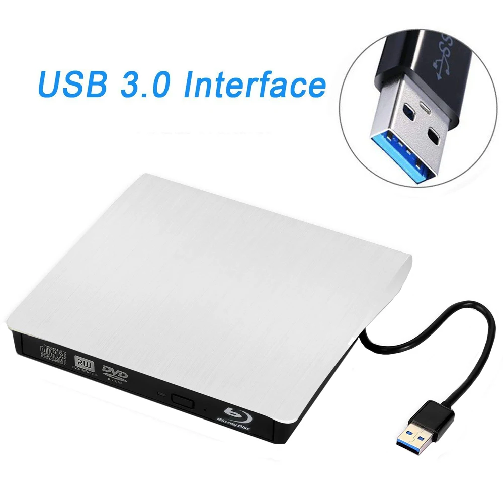 Внешний оптический привод USB 3 0 Bluray 3d-проигрыватель записывающее устройство BD-RE DVD
