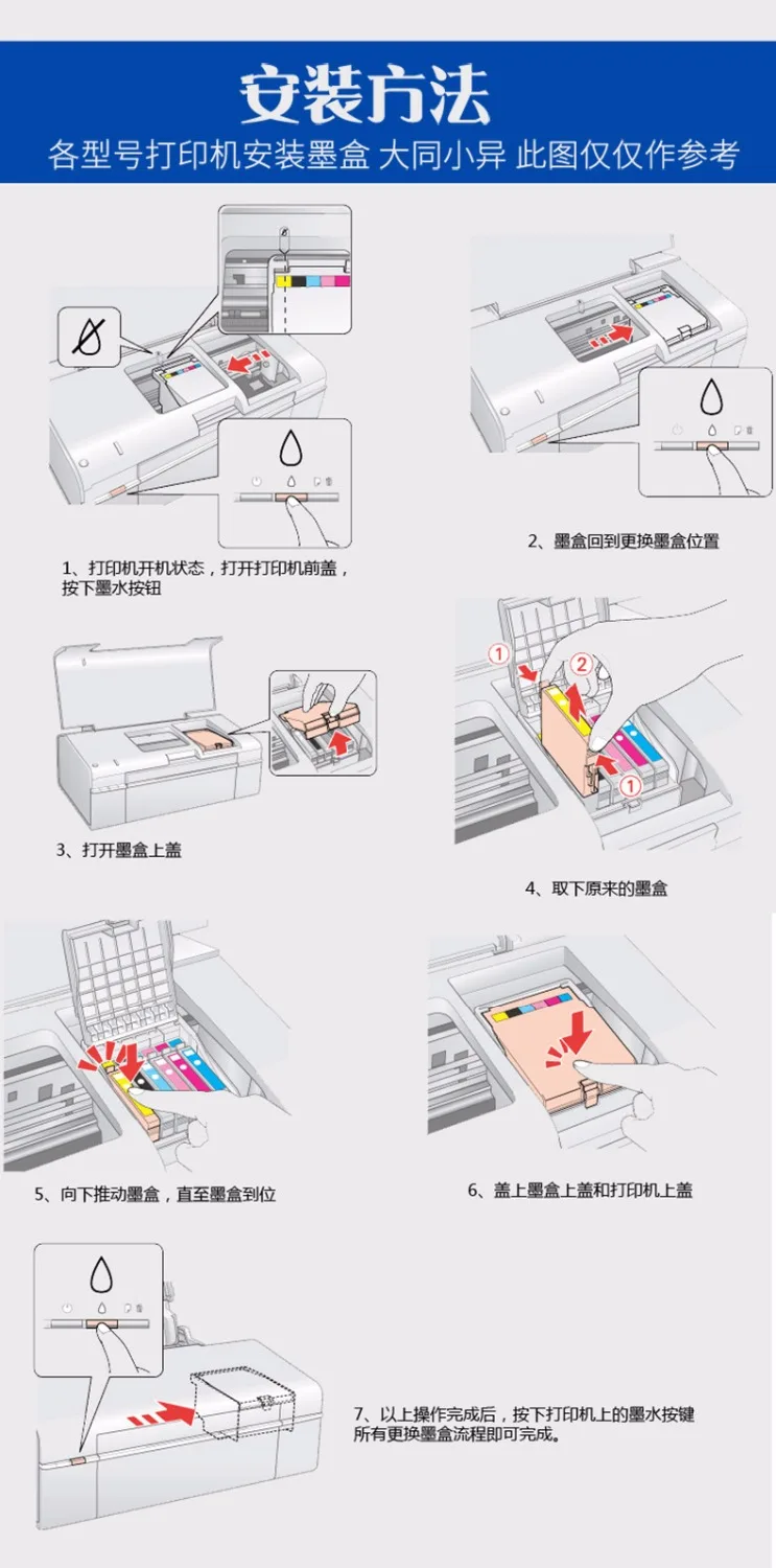Для HP Officejet 7110 6100 6600 фото принтер 6700 Премиум 7510 7512 7610 7612 чернильный картридж тонер