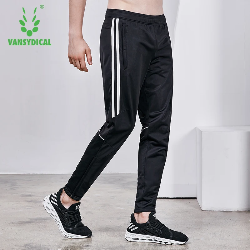 Vansydical Спорт Бег Штаны Для мужчин полиэстер в полоску Фитнес тренировки