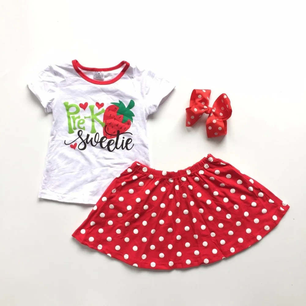 Одежда для школы одежда девочек юбка-шорты с надписью pre-K ABC most likelt to rule the school