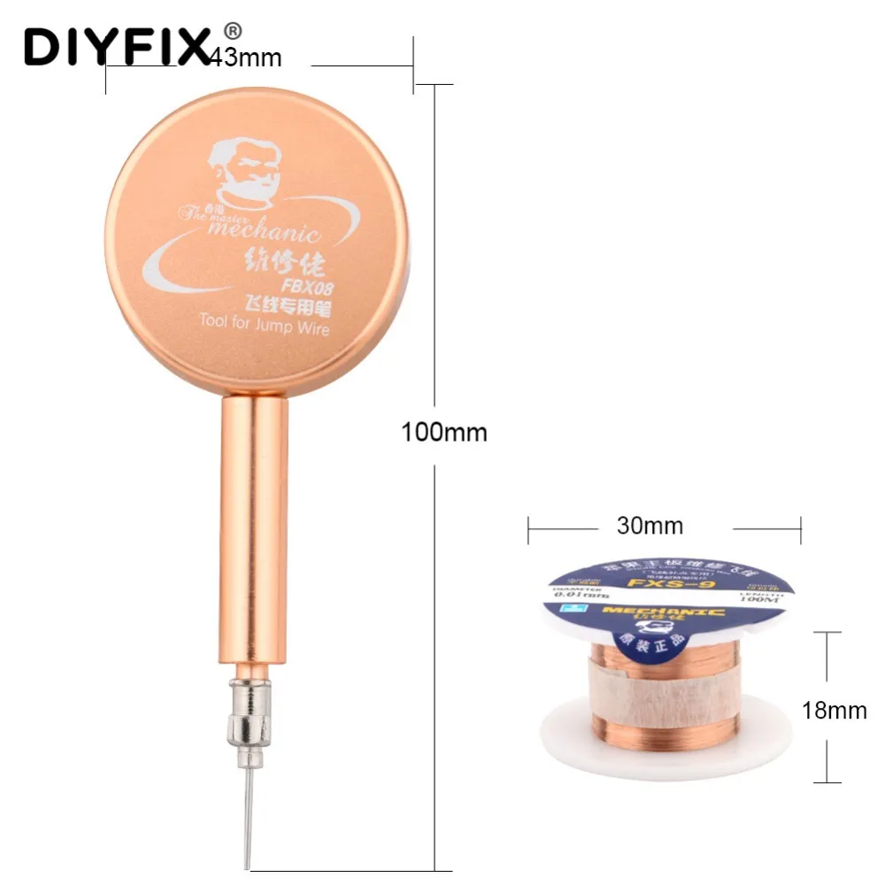 DIYFIX Jump Wire Pen материнская плата для телефона отпечаток пальца летающая линия набор
