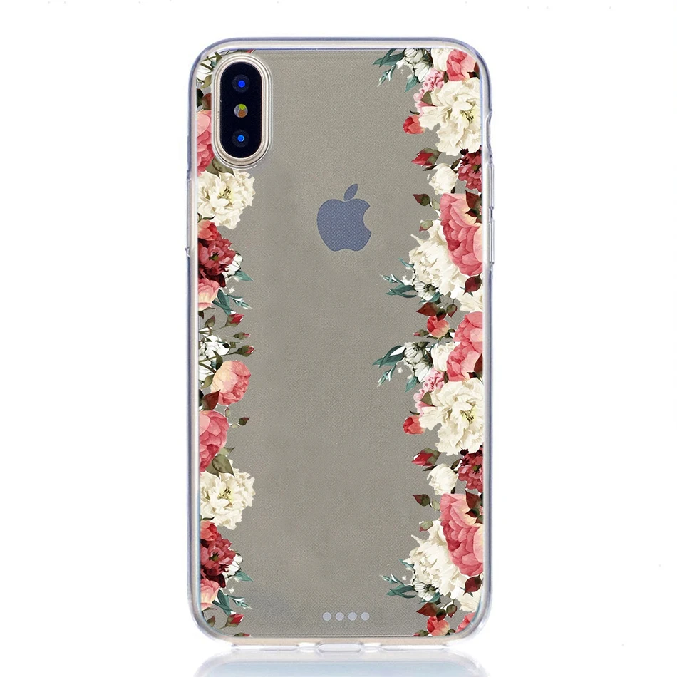 Чехол для iphone X xs max xr 6 6s 7 8 плюс принципиально Силиконовые Мягкий ананас пейзаж