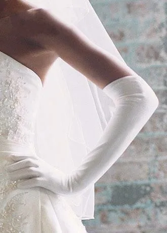 Женщины опера рука длинные атласные перчатки пальцев вечерние ну вечеринку
