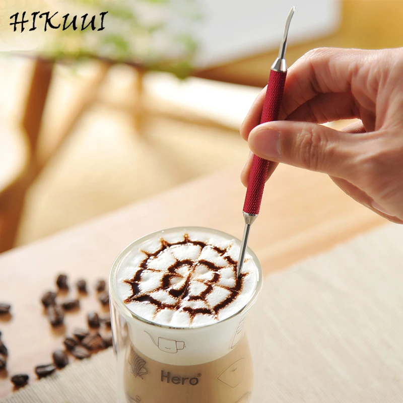 Ручка для кофе HIKUUI художественная ручка из нержавеющей стали украшения 1 шт.