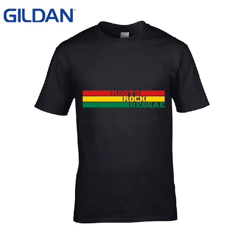 New Arrival Funny t shirts Roots Rock Reggae Summer Style men t-shirts round Neck tshirts Tee Top | Мужская одежда