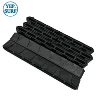 10length plastic double tabs centre longboard fins box black color surfboard fin box high quality