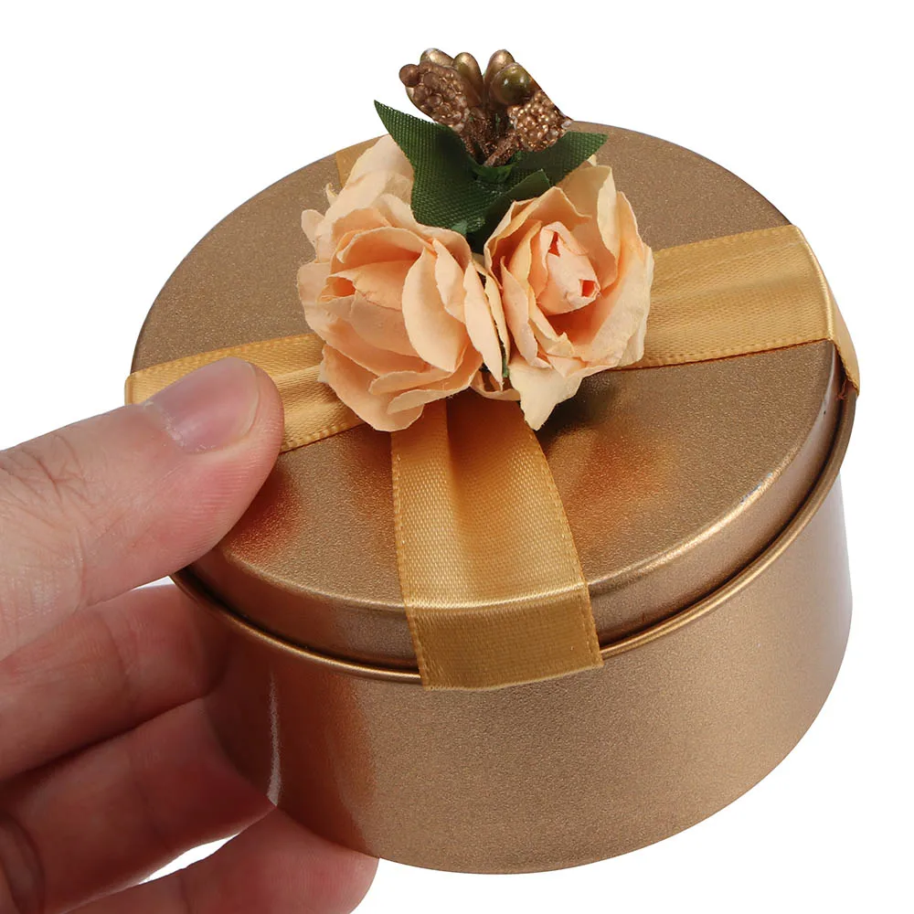 3 Форма Мини жестяная коробка с крышкой Упаковка коробки ювелирных изделий