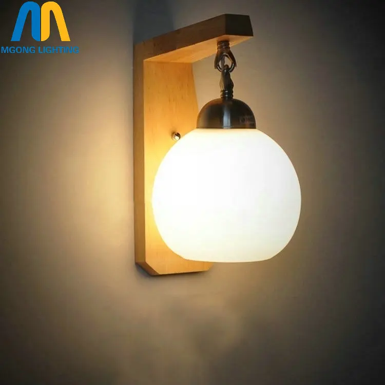 Светодиодные деревянные стеклянные шары Детские лестницы настенные светильники