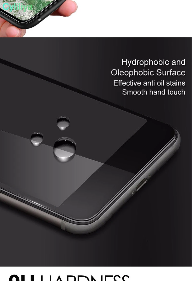 3D Titanium Alloy Frame Tempered Glass For Iphone X 5.8inch Screen Protector Full Cover Protective Film Front &amp Back 50pcs/lot |