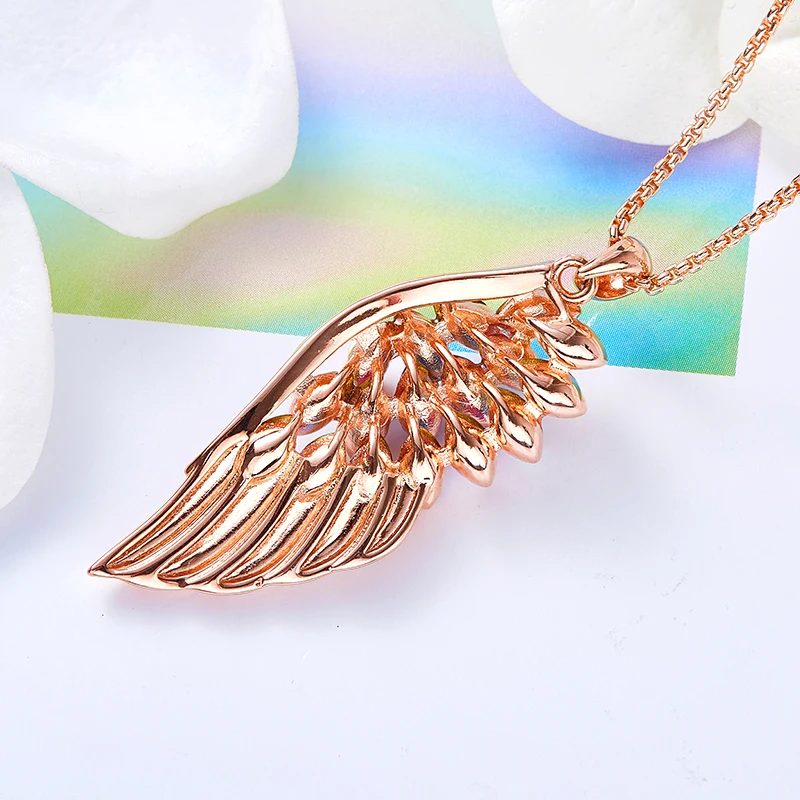 CDE, женское золотое ожерелье, ювелирное изделие, украшенное кристаллами Swarovski, Женские Ювелирные украшения, золотая птица, подвеска, ожерелье, подарок