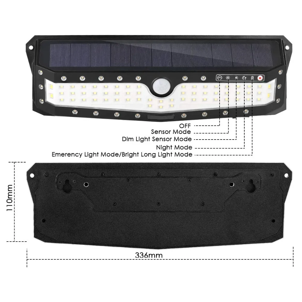 Новый Солнечный свет 79 LED IP65 Водонепроницаемый Садовый светодиодный наружный PIR