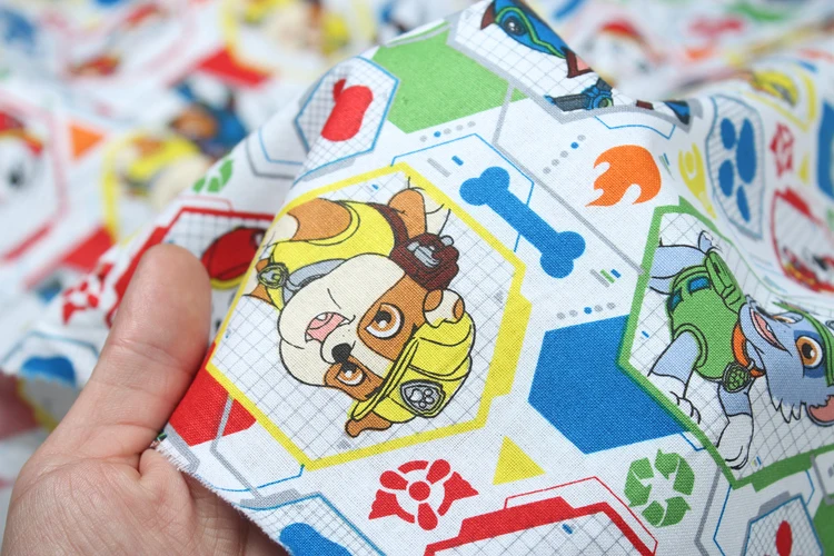 Lovely Toy dog Police Firehouse Dog cotton Fabric Child baby boy Diy Handmade Craft Bedding quilting 110*100cm | Дом и сад