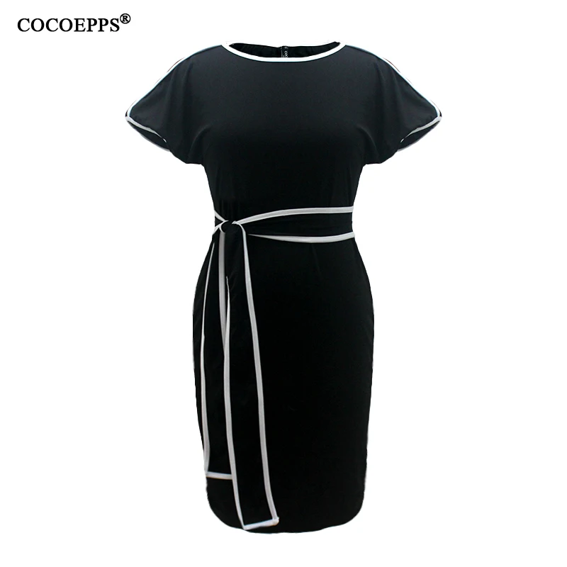 Женское платье с оборками на рукавах большие размеры|vestidos plus|sleeve dressdress summer |
