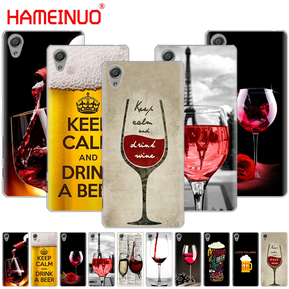 HAMEINUO чехол для телефона с надписью keep calm and drink a bear wine sony xperia C6 XA1 XA2 XA ULTRA X XP L1 L2 XZ1
