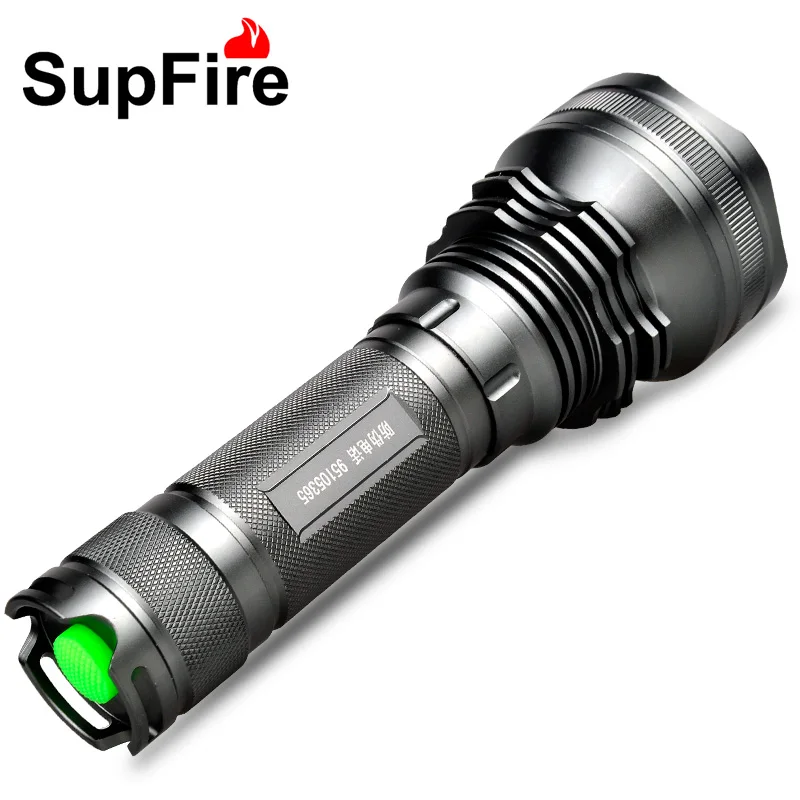 Светодиодный фонарик SupFire L3 10 Вт Cree XM-L2 T6 фонарь переменной длины для самообороны