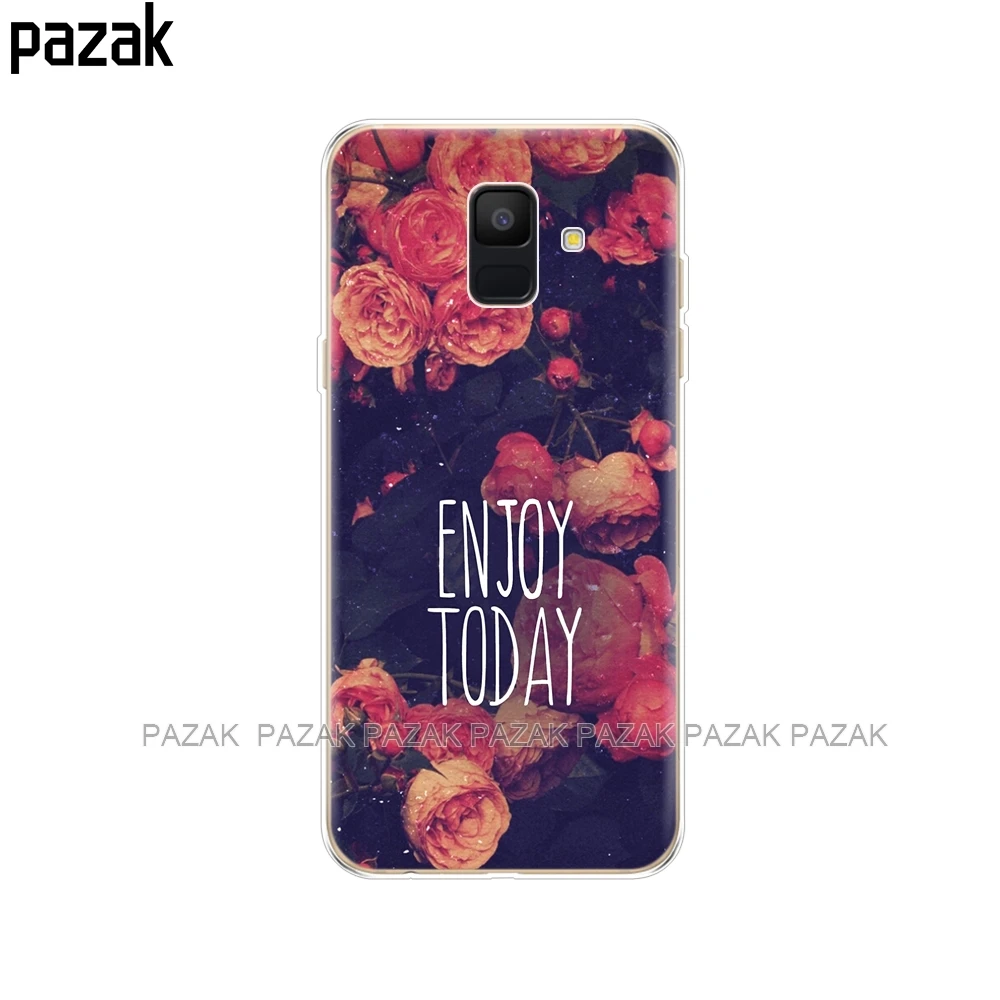 34382 Силиконовый чехол для телефона samsung Galaxy A6 Dual SIM SM A600 A600F, мягкая задняя крышка из ТПУ для samsung A6 Plus A605 A605F pop - Цвет: 34382