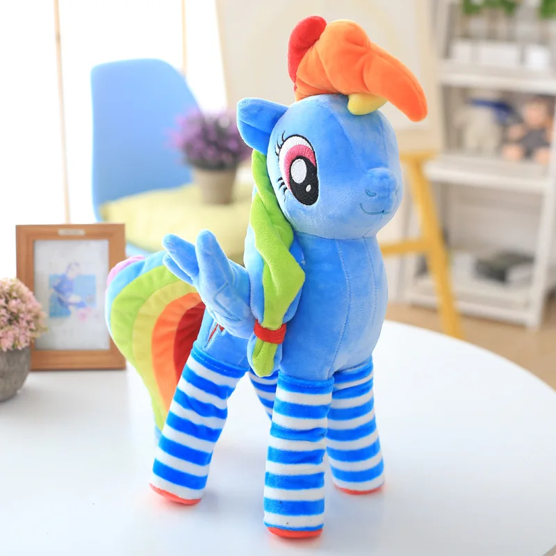 Drop Shipping Big Size Clothes Accessories Wearable Cartoon Pony Unicorn Stuffed Horse Plush Doll Toys for Children Fans Gift | Игрушки и