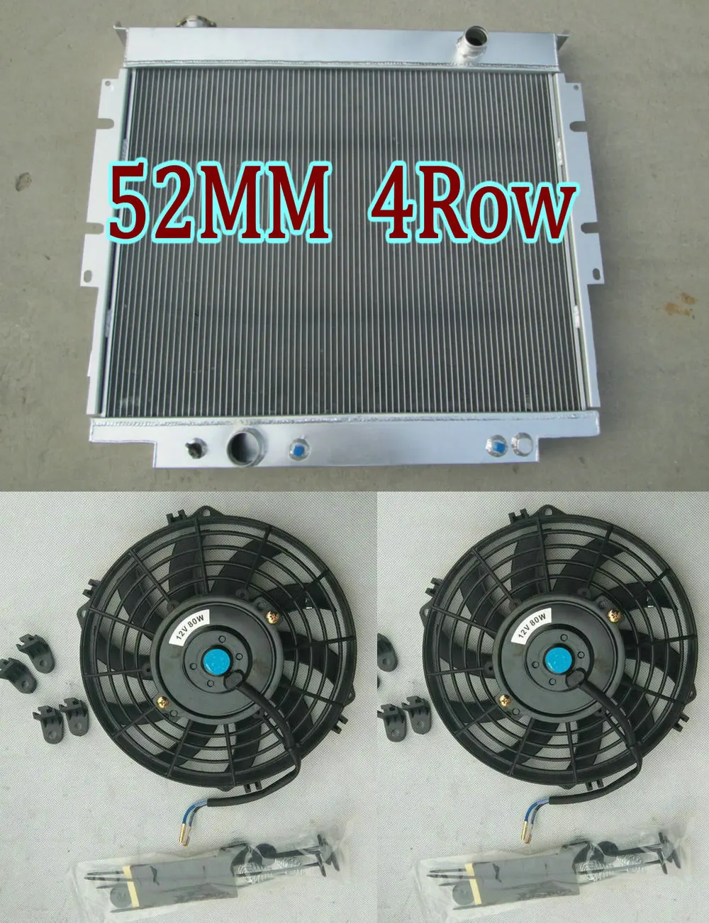 4 рядный алюминиевый радиатор и вентилятор для Ford F250 F350 F59 F150 F Super Duty V8 дизель 6.9L 7.3L