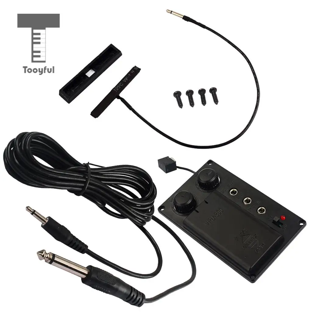 Tooyful прочный металлический Электрический Скрипка тихий эквалайзер пьезо датчик