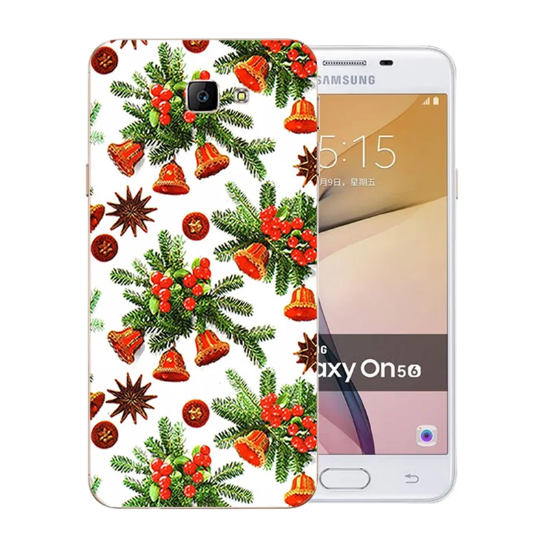 Мягкий чехол из ТПУ для Samsung Galaxy J5 Prime/On5 2016 чехлы с веселым рождественским узором