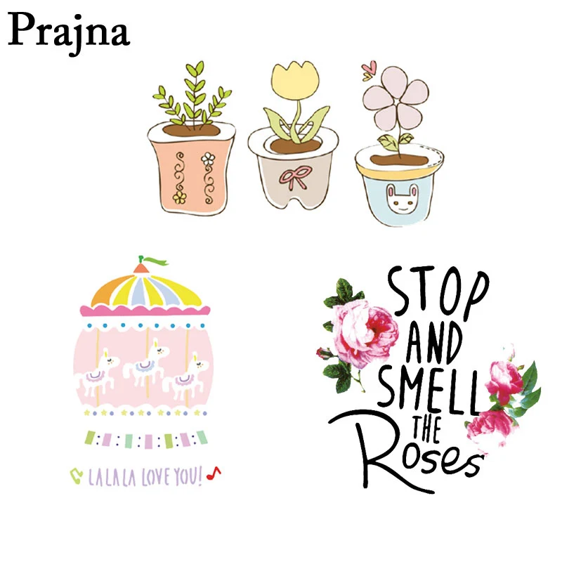 Теплопередающая одежда Prajna Love You нашивки с цветами розы для одежды