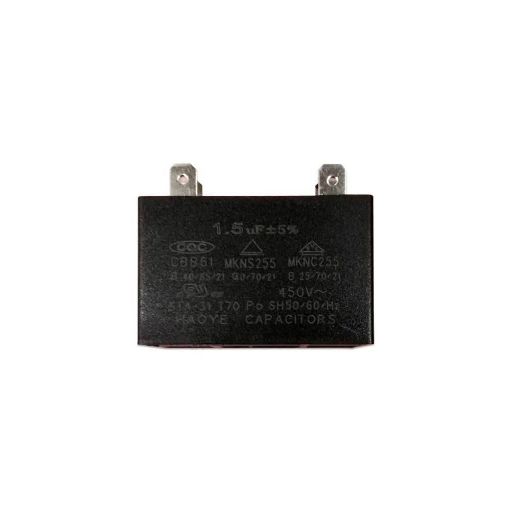 450AVC 1,5 мкФ 2 мкФ 2,5 мкФ 3 мкФ 3,5 мкФ 4 мкФ 5 мкФ 6 мкФ 8 мкФ 10 мкФ 12 мкФ прямоугольной формы кондиционер Запчасти вентилятор моторный запускаемый конденсатор с алюминиевой крышкой
