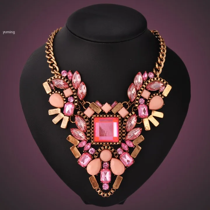 2014 мода коренастый ожерелье колье и подвески заявление украшения для женщин