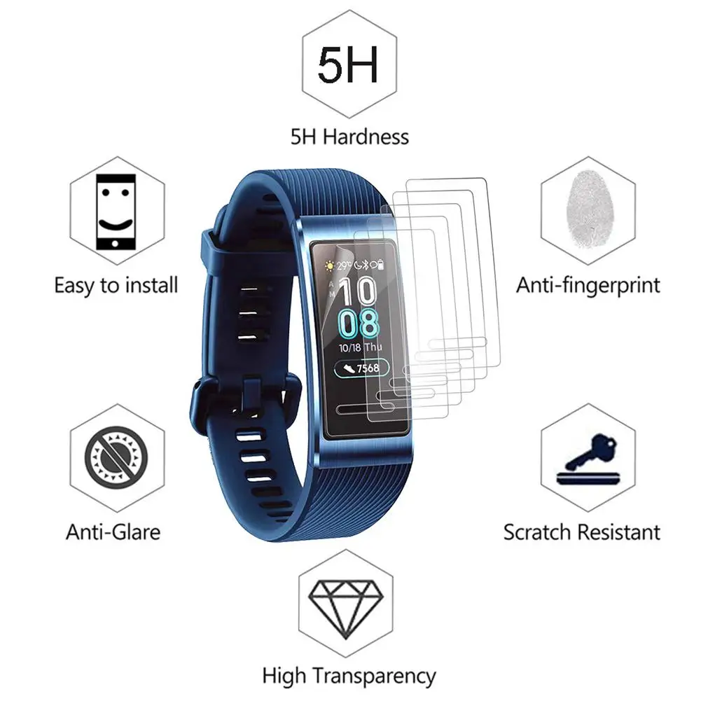 3 шт Мягкий ТПУ прозрачный протектор экрана Защитная пленка для huawei Band Pro