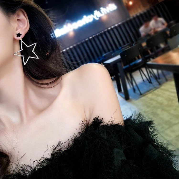 Женские Висячие серьги Oorbellen Aretes De Mujer корейский серебряный с кристаллами 2019 |