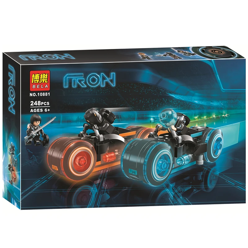 Bela Ideas TRON Legacy 21314 Строительная Игрушка совместима с Legoings 10881 Строительные кирпичи