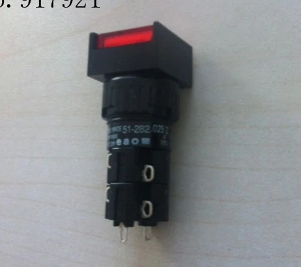 

[ZOB] 51-154.0252 Reset Switzerland EAO button switch 51-284.0252 self-locking four open four closed silver contacts